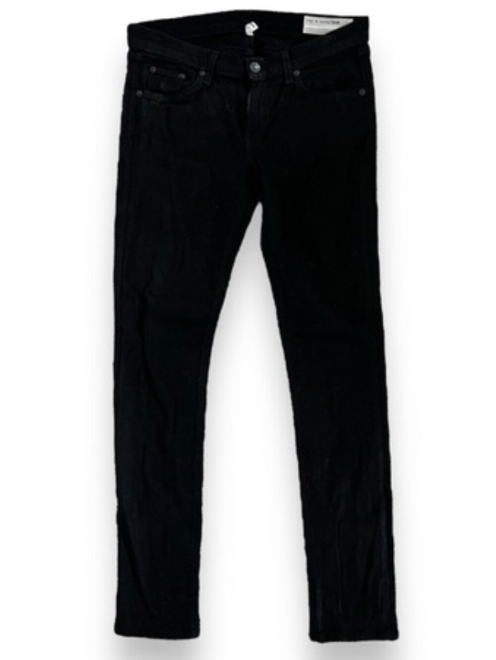 rag & bone slim fit leather-like coated denim pants. Like New